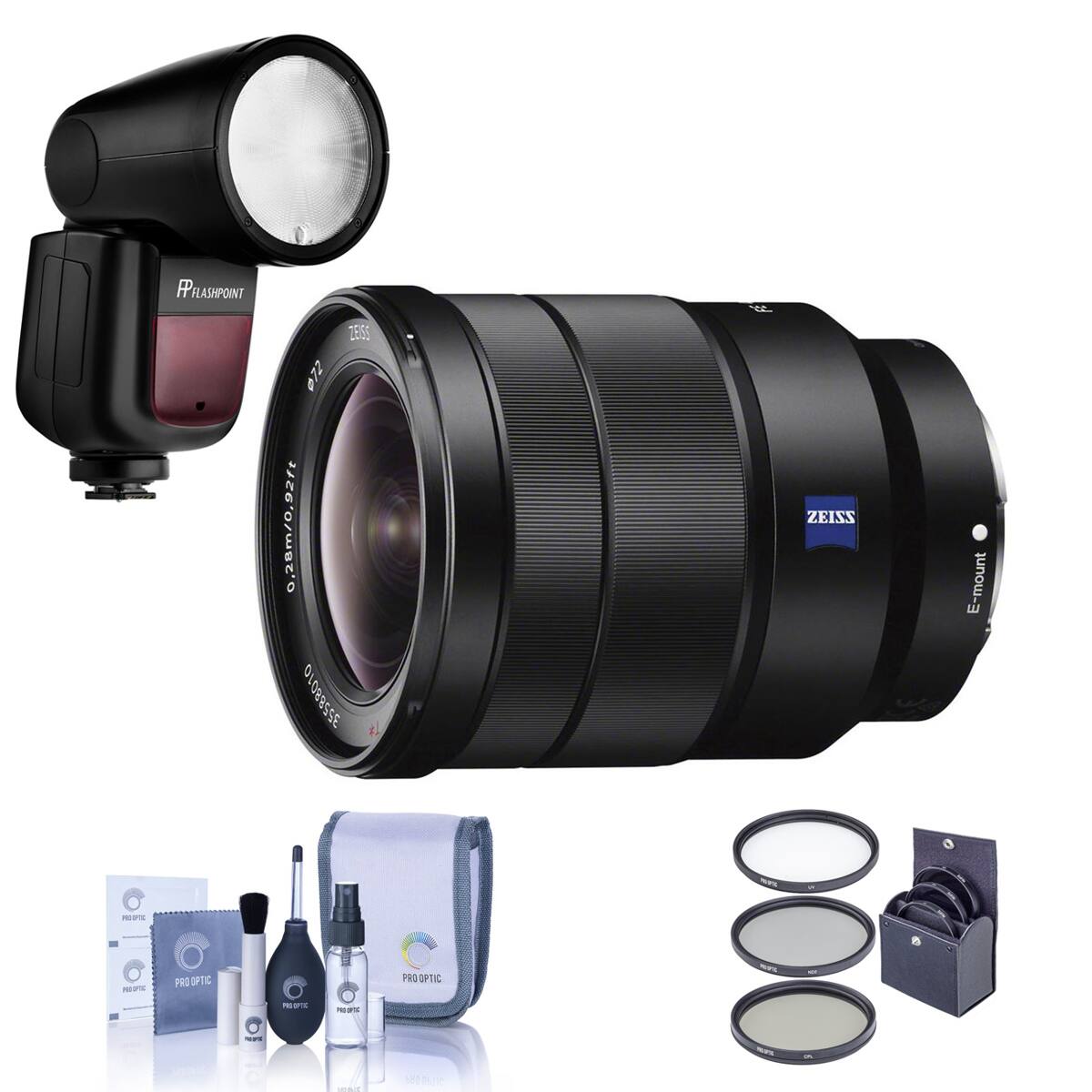 PFLASHPONT  
ZESSO 0.28m/0.92ft 35588010  
&  
ZEISS  
E-mount  
SEE  
PRODUCTS  
one  
PRO OPTIC  
PRO OPTIC  
NFX  
PROTIC  
Preported TM FOOD  
100%  
your