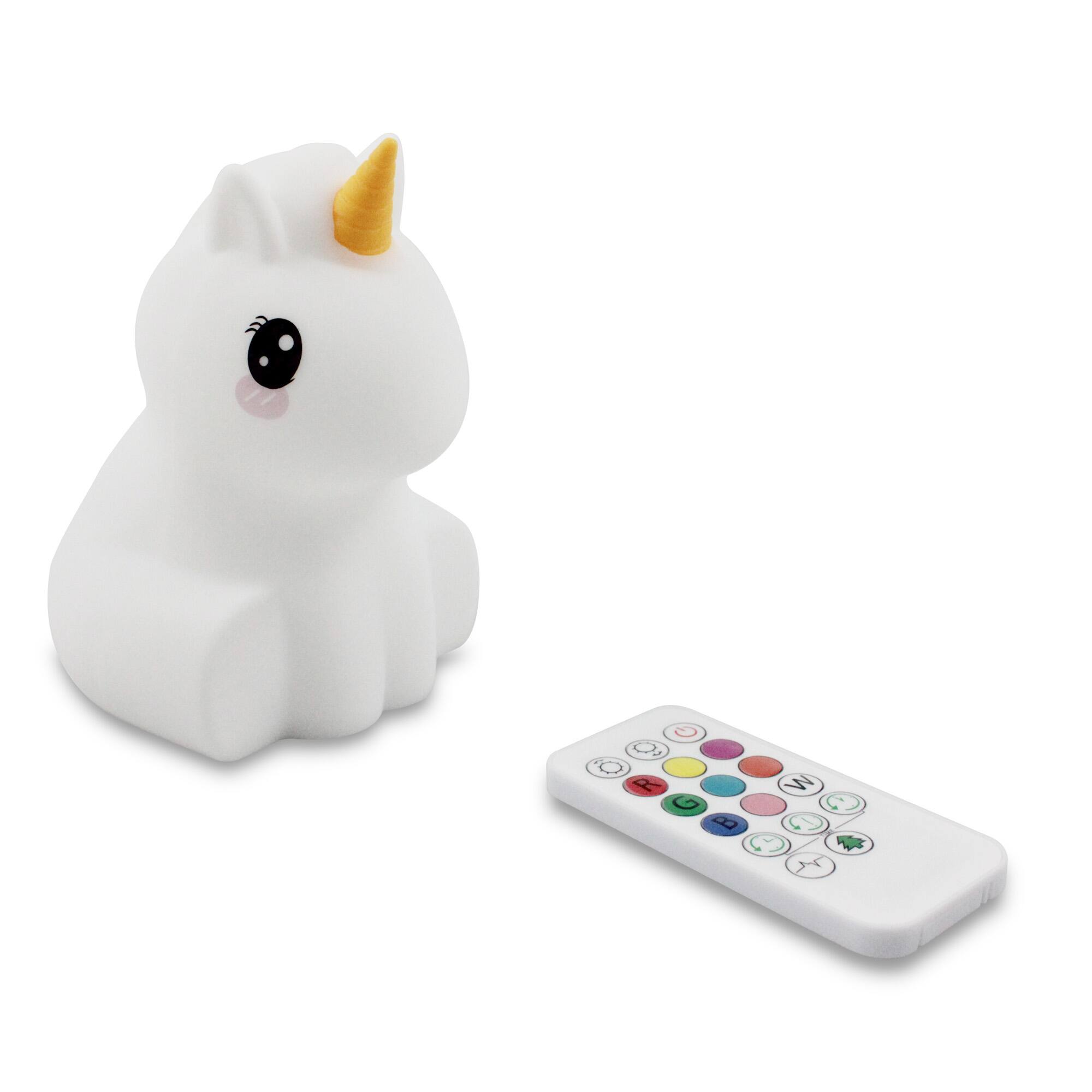Back. Lamp Depot - Color-changing Unicorn Night Light - White.