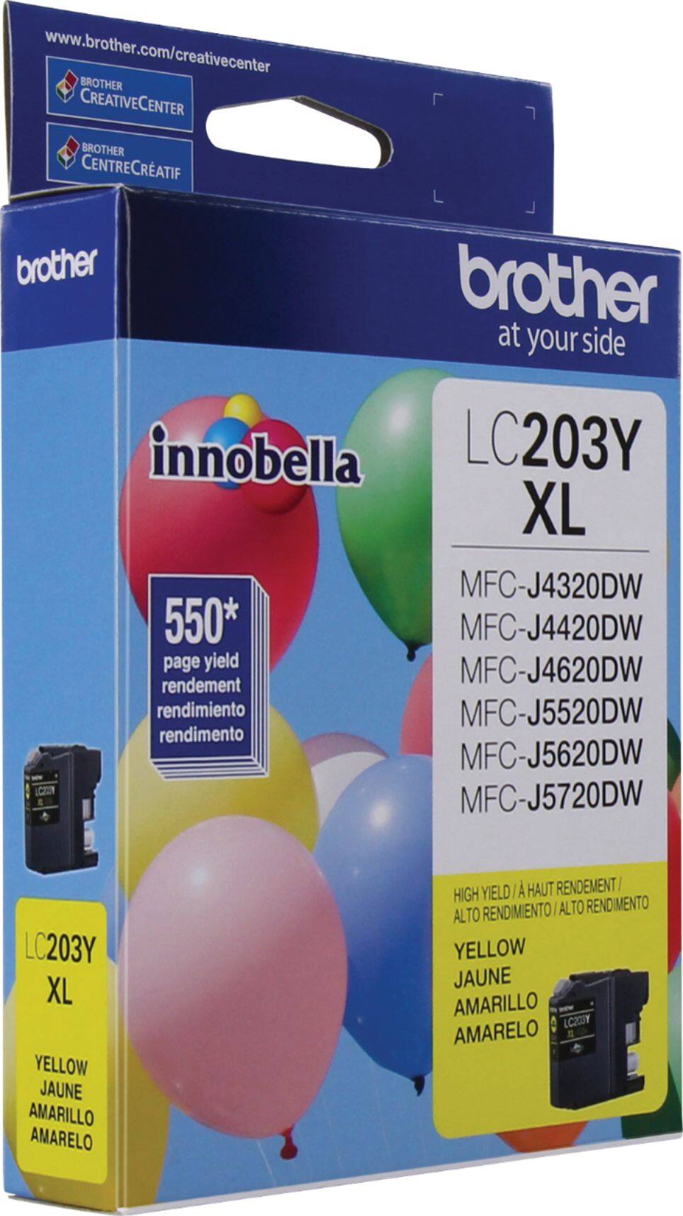 Alt View 12. Brother - LC203Y XL High-Yield Ink Cartridge - Yellow.