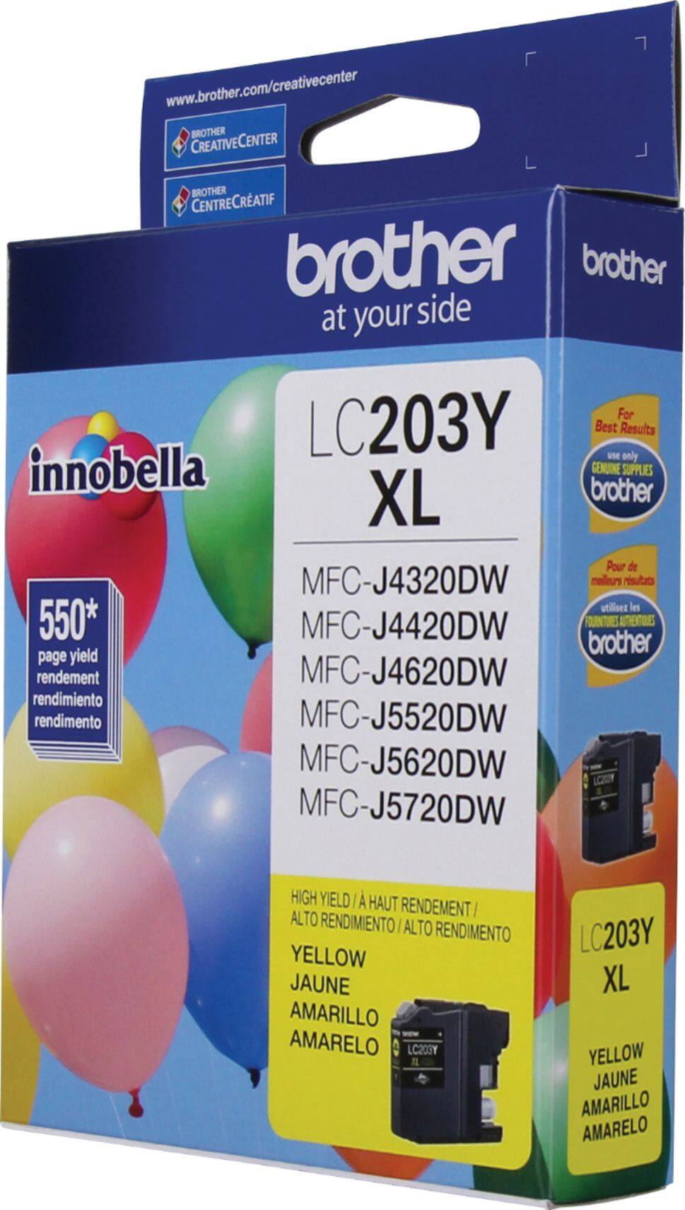 Alt View 13. Brother - LC203Y XL High-Yield Ink Cartridge - Yellow.