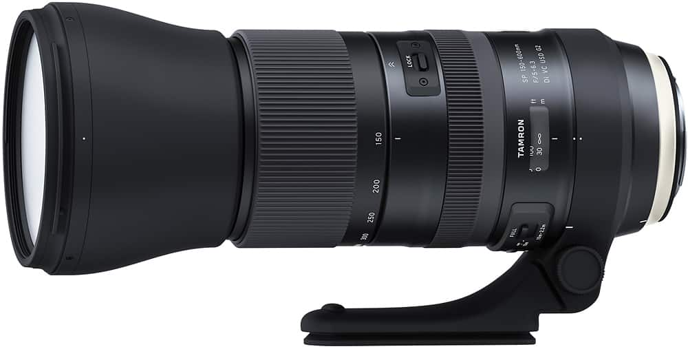 Angle View: Tamron - SP 150-600mm F/5-6.3 Di VC USD G2 Telephoto Zoom Lens for Canon cameras - Black