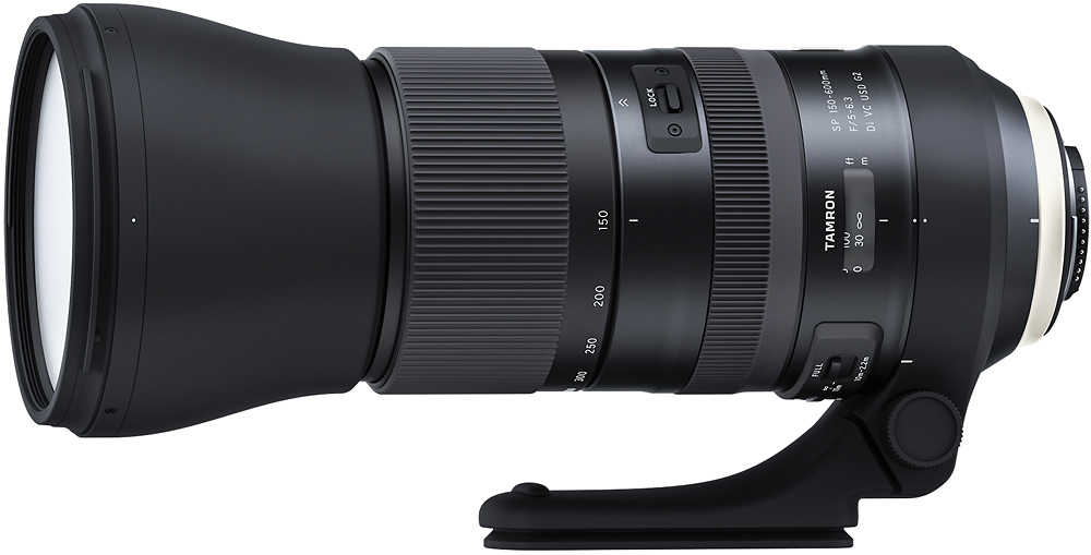 Angle View: Tamron - SP 150-600mm F/5-6.3 Di VC USD G2 Telephoto Zoom Lens for Nikon cameras - Black