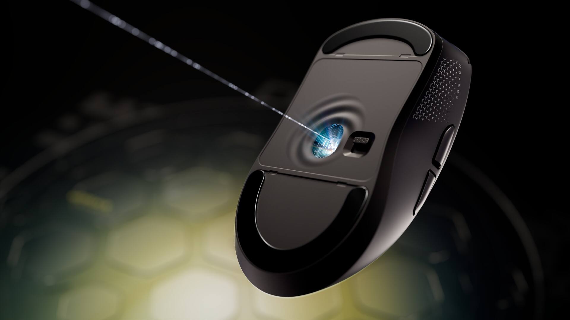 Alt View 24. CORSAIR - SABRE v3 PRO PureVector ULTRALIGHT ERGO 41g Gaming Mouse with Personalized Directional Sensitivity - Black.