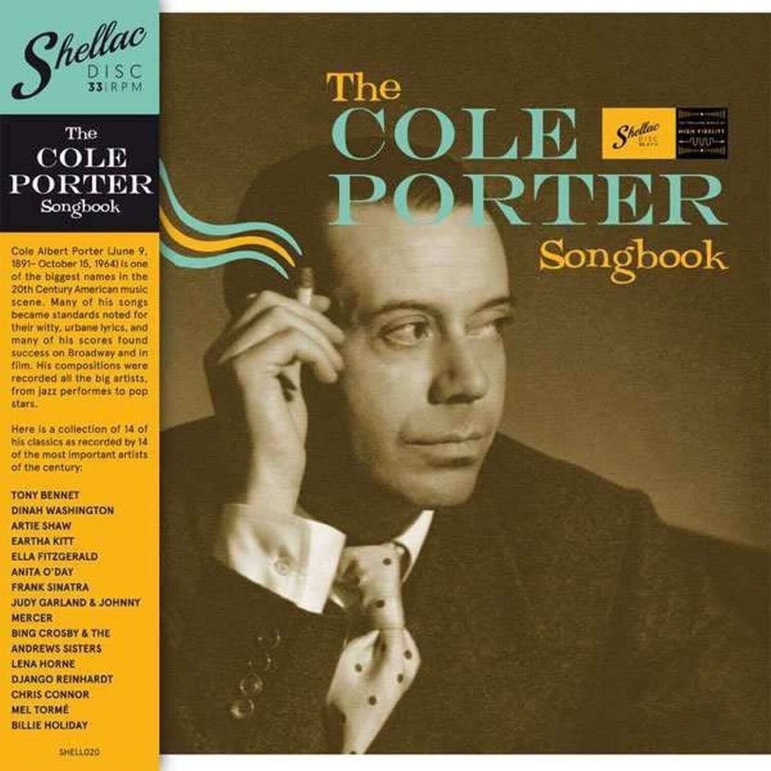 Shellac Disc 33 RPM

The Cole Porter Songbook

Cole Albert Porter (June 9, 1891 – October 15, 1964) was one of the biggest names in the 20th Century American music scene. Many of his songs became standards noted for their witty, urbane lyrics, and many of his scores found success on Broadway and in film. His compositions were recorded by all the big artists, from jazz performers to pop stars.

Here is a collection of 14 of his classics as recorded by 14 of the most important artists of the century:

- Tony Bennett
- Dinah Washington
- Artie Shaw
- Eartha Kitt
- Ella Fitzgerald
- Anita O'Day
- Frank Sinatra
- Judy Garland & Johnny Mercer
- Bing Crosby & The Andrews Sisters
- Lena Horne
- Django Reinhardt
- Chris Connor
- Mel Tormé
- Billie Holiday

Shellac Disc 33 RPM

The Cole Porter Songbook

Cole Albert Porter (June 9, 1891 – October 15, 1964) was one of the biggest names in the 20th Century American music scene.