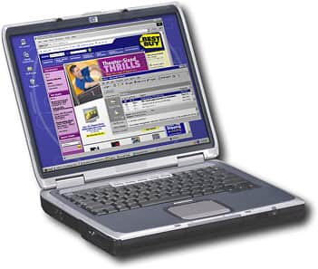 Angle Standard. Hewlett-Packard - Pavilion 2400+ Notebook.