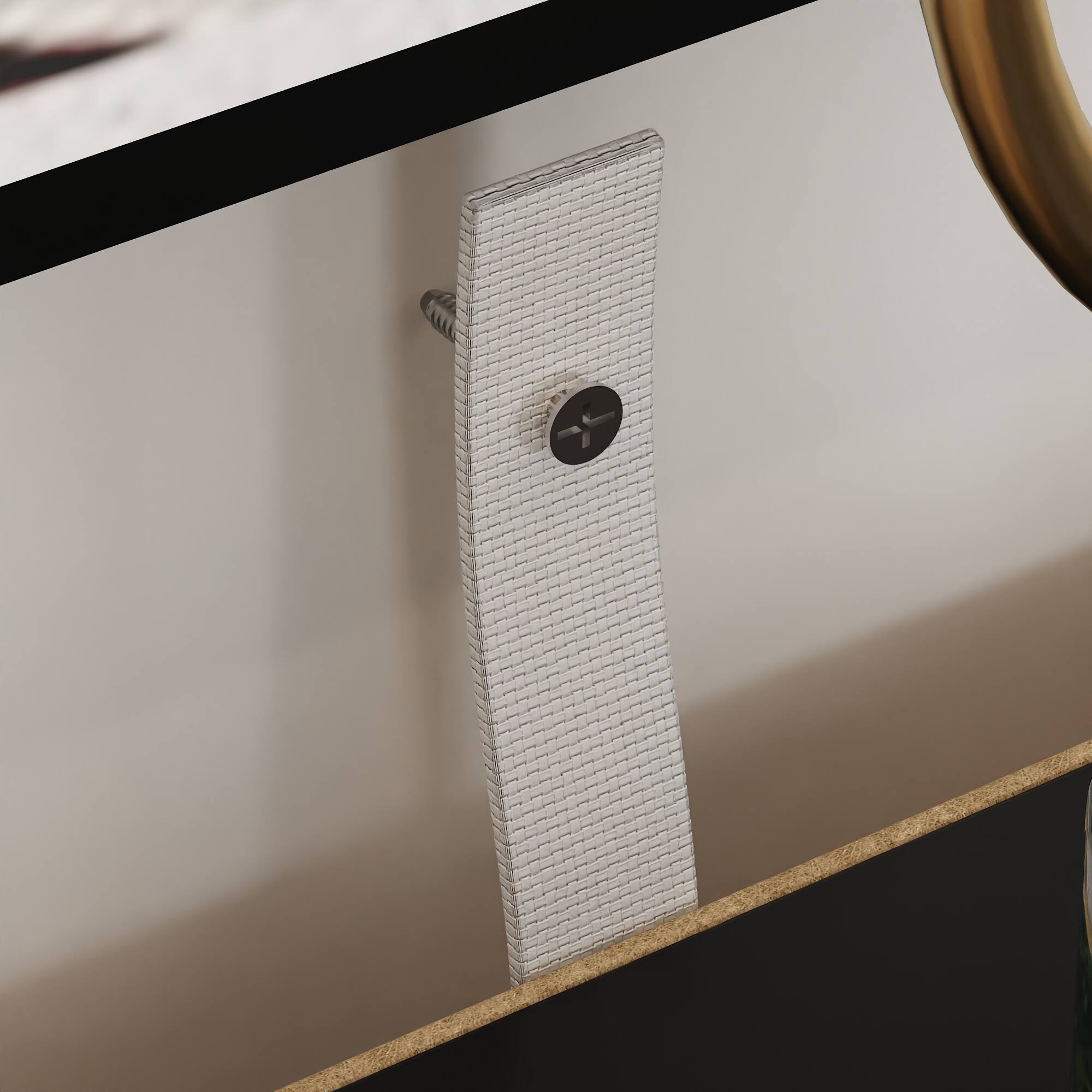 Alt View 7. FUFU & GAGA - FUFU&GAGA Glossy Staggered Dresser: Sculptural Storage Solution - Black.