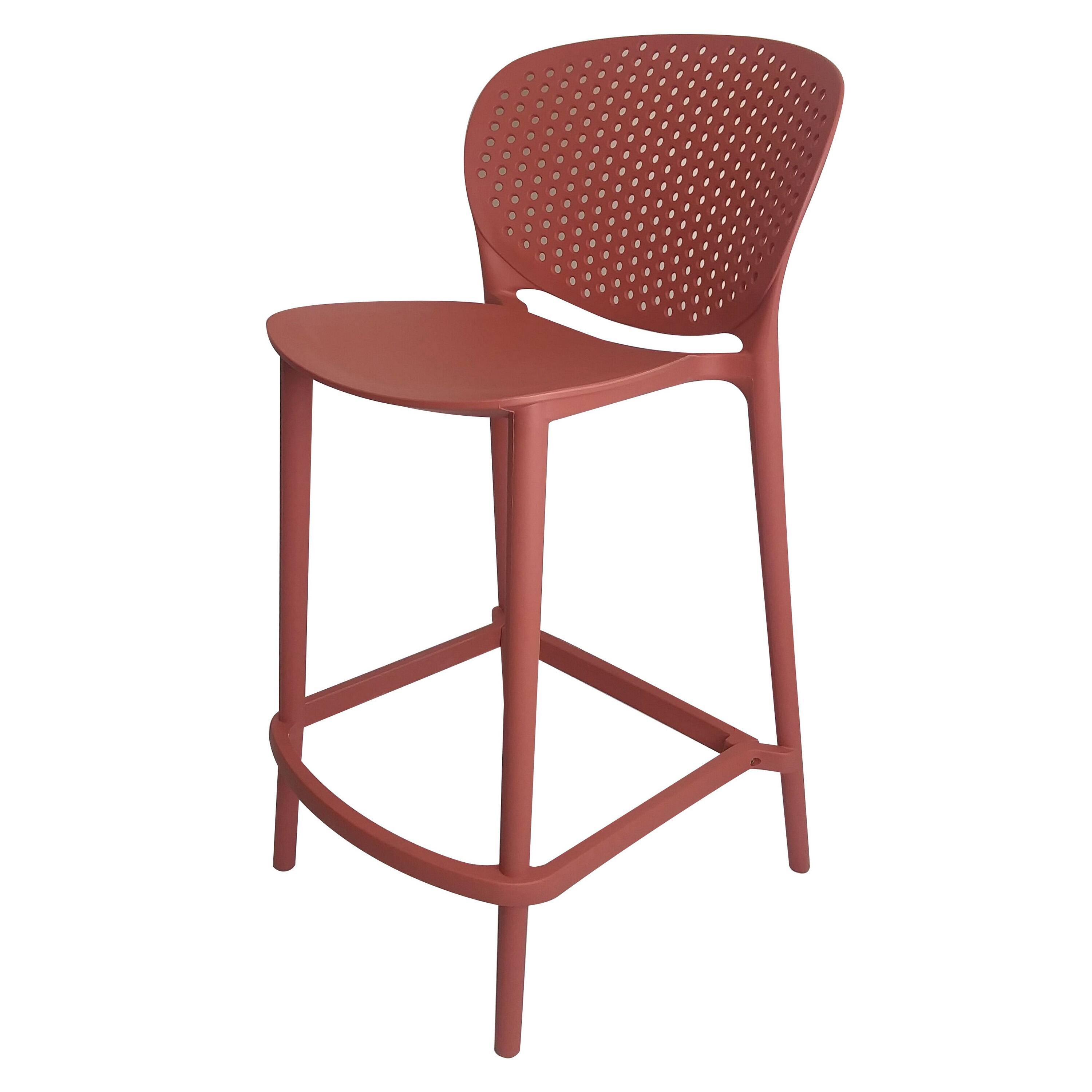 Manhattan Lane Celin 30 Inch Barstool Chair, Set of 4, Stackable, Mesh ...