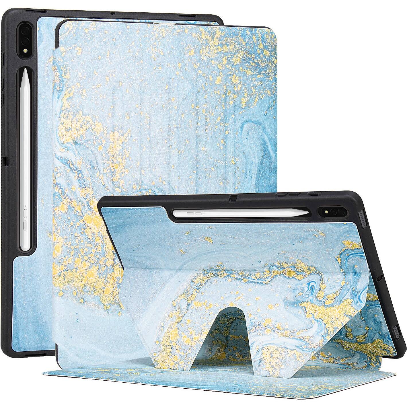 Alt View 11. SaharaCase - Folio Case for Samsung Galaxy Tab S8+ - Blue.