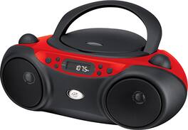 GPX - CD/CD-R/RW Boombox with AM/FM Radio - Red