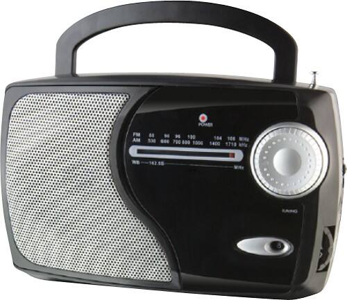 Angle Standard. Weather X - AM/FM/NOAA Weather Band Radio - Black.