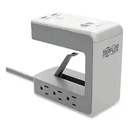 Tripp Lite - TLP648USBC 1080 Joules 8 ft. Cord Six-Outlet Surge Protector with Two USB-A and One USB-C Ports - Gray