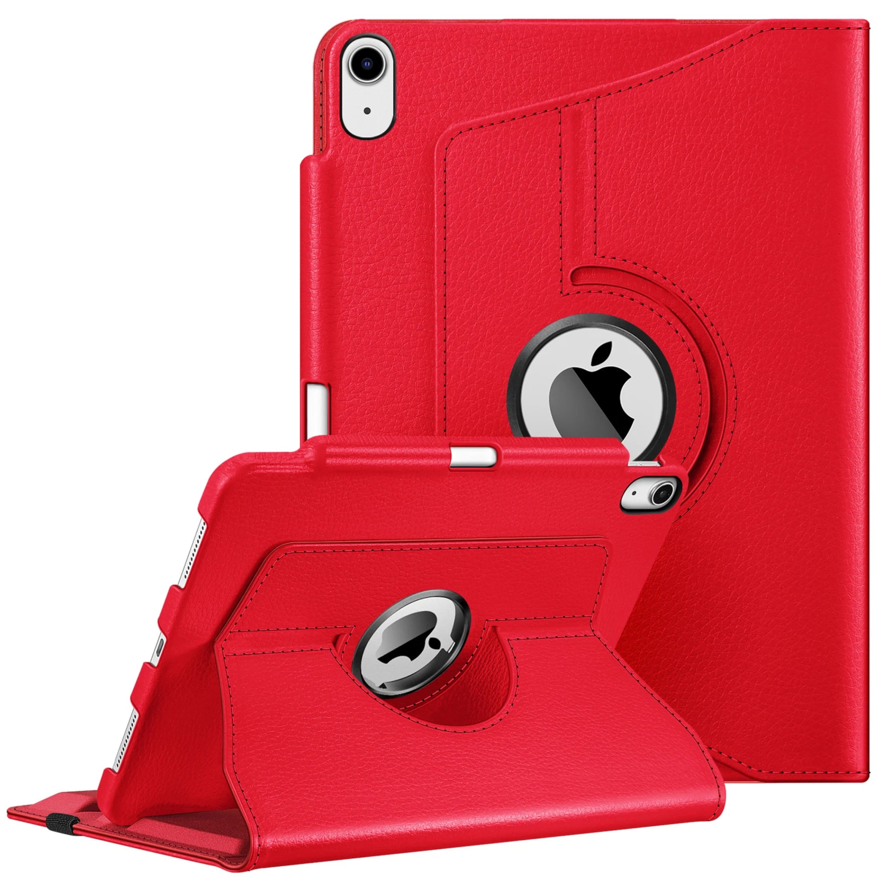 Kitcheniva - Rotating Protective Case For iPad Air 11 Inch M3 2025 2024 And iPad Air 5th 4th - Red
