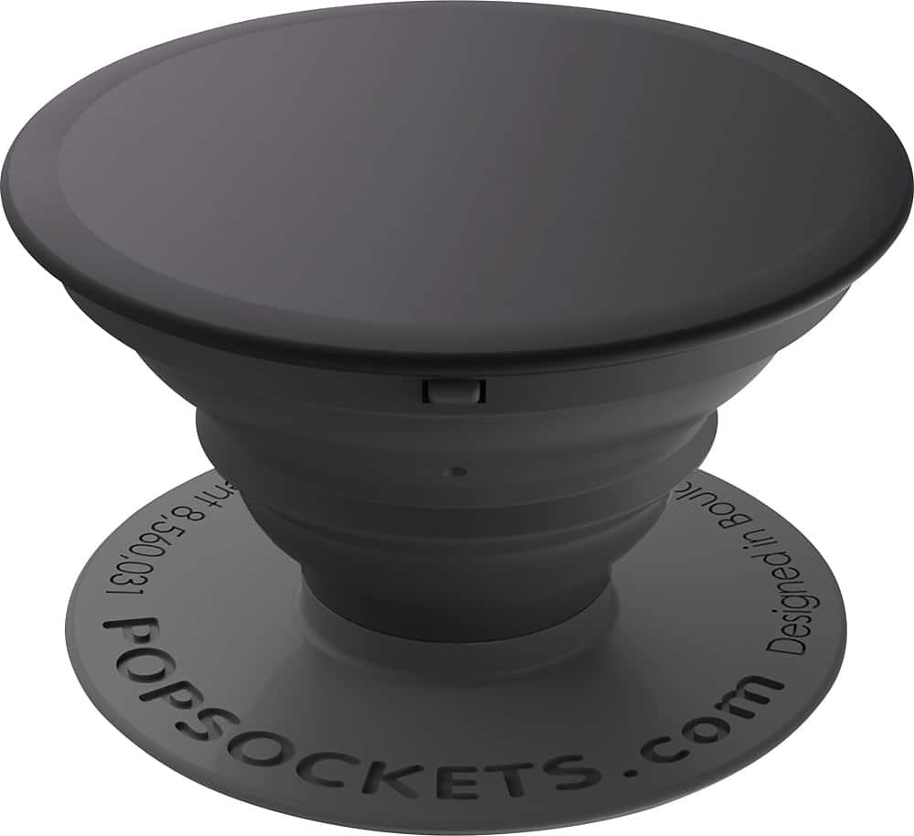 Angle. PopSockets - Finger Grip/Kickstand for Mobile Phones - Black.