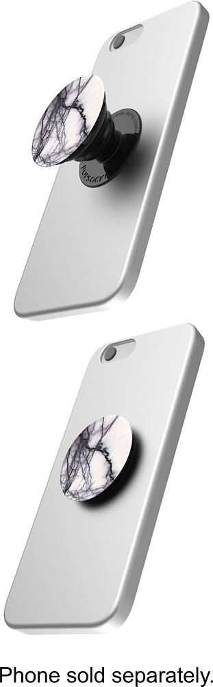 Alt View 13. PopSockets - Finger Grip/Kickstand for Mobile Phones - White Marble.