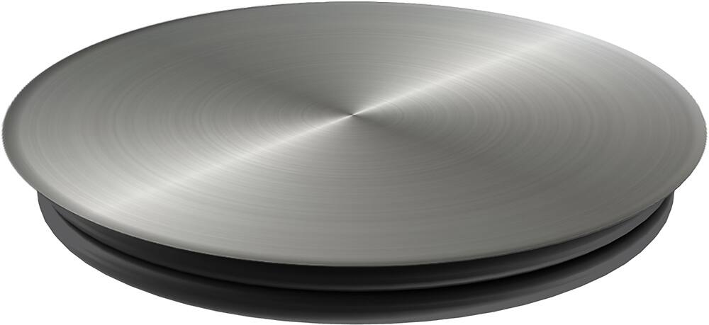 Alt View 12. PopSockets - Finger Grip/Kickstand for Mobile Phones - Faux Brushed Silver.