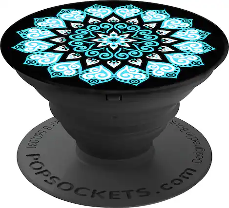 Front. PopSockets - Finger Grip/Kickstand for Mobile Phones - Peace Mandala.