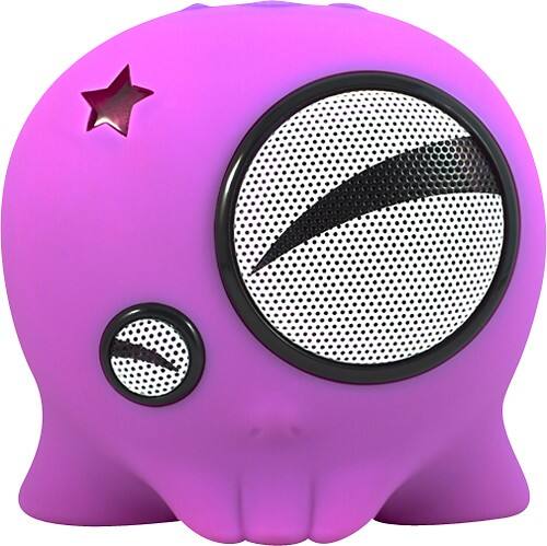 Front Standard. Boombotix - Boombot1 Speaker for Apple® iPod® and Most MP3 Players - Squinty Pink.