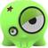Front Standard. Boombotix - Boombot1 Speaker for Apple® iPod® and Most MP3 Players - Meanie Greenie.