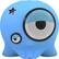 Front Standard. Boombotix - Boombot1 Speaker for Apple® iPod® and Most MP3 Players - Laz-E Blue.