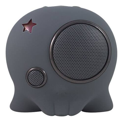 Front Standard. Boombotix - Boombot2 Bluetooth Speaker for Apple® iPod® and Most MP3 Players - Gunmetal Gray.