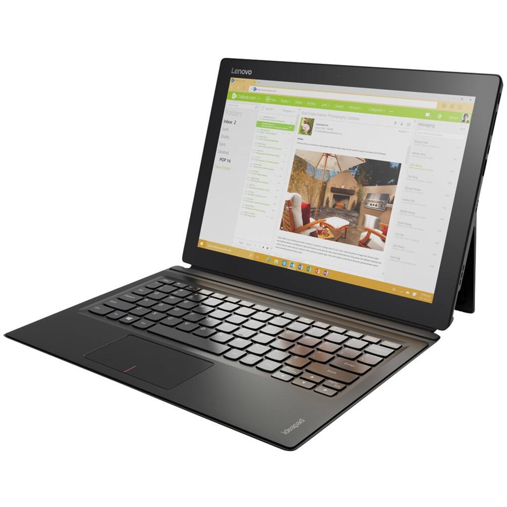  Lenovo - 2-in-1 12&quot; Touch-Screen Laptop - Intel Core m7 - 8GB Memory - 256GB Solid State Drive - Black