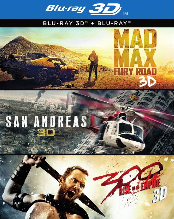  3D Film Collection (Mad Max: Fury Road/San Andreas/300: Rise of an Empire) [DVD]