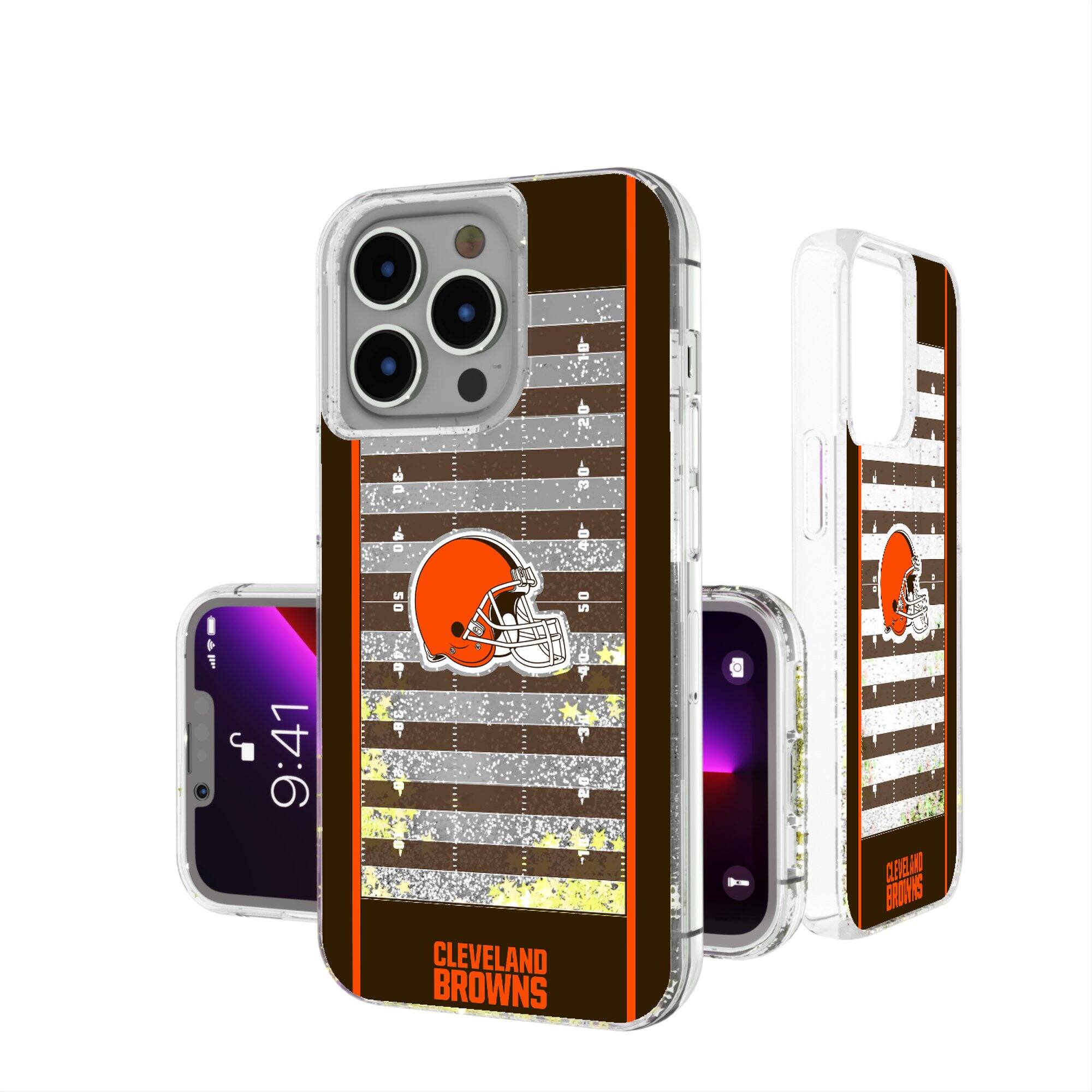 Keyscaper - NFL - Cleveland Browns iPhone Field Design Glitter Case - 15 - Multicolor price history on PriceWatchPro