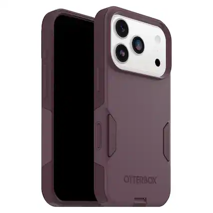 Front. OtterBox - Commuter Series Hard Shell for Apple iPhone 17 Pro - Purple.