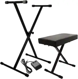 On Stage Stands - On-Stage KPK6520 Keyboard Stand/Bench Pack with KSP20 Sustain Pedal - "NA"