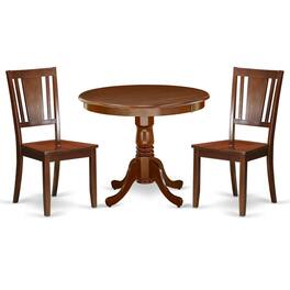 East West Furniture - Dining Room Set Mahogany - Brown