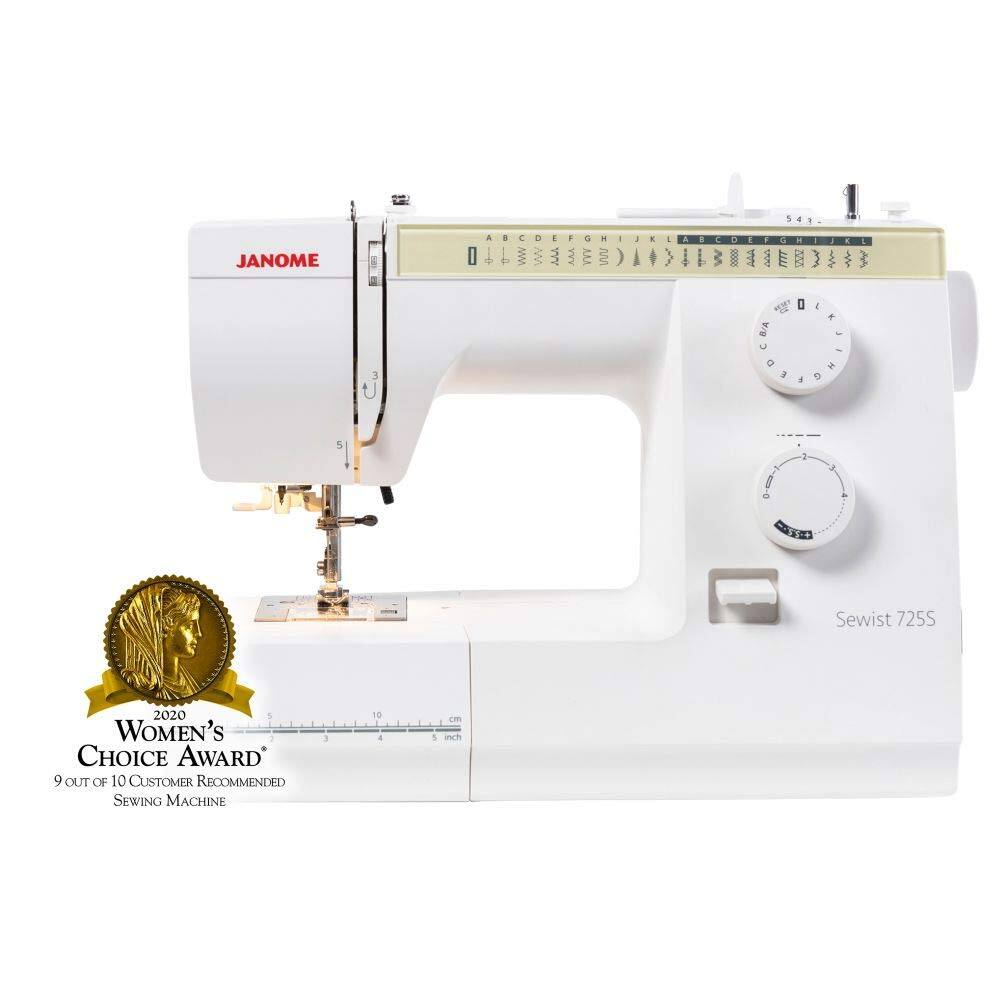 JANOME Sewist 725S

2020 WOMEN'S CHOICE AWARD
9 OUT OF 10 CUSTOMER RECOMMENDED SEWING MACHINE
