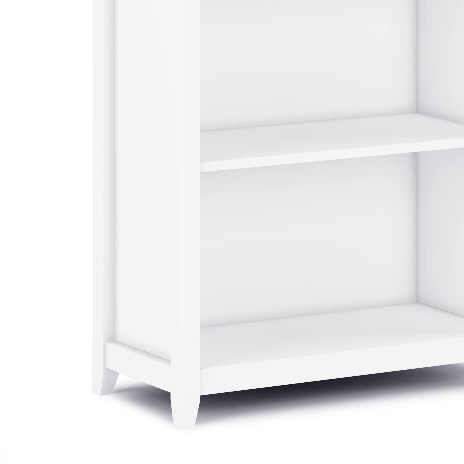 Alt View 12. Simpli Home - Amherst 5 Shelf Bookcase - White.