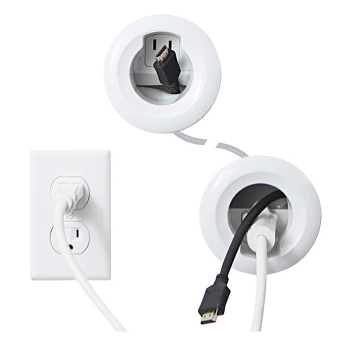 Sanus - In-Wall Cable Management Kit - White
