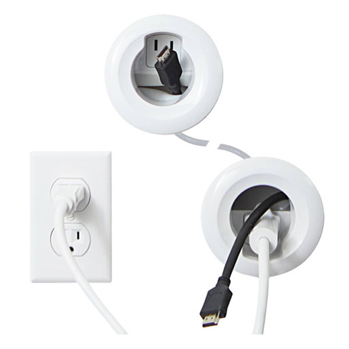 Sanus - In-Wall Cable Management Kit - White