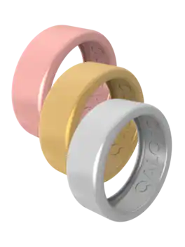 QALO - Unisex QRNT SLIM 3pk Covers Size 09 - Metallic