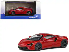 McLaren Artura Hybrid Supercar Amaranth 1/43 Diecast Model Car by Solido - Red Metallic
