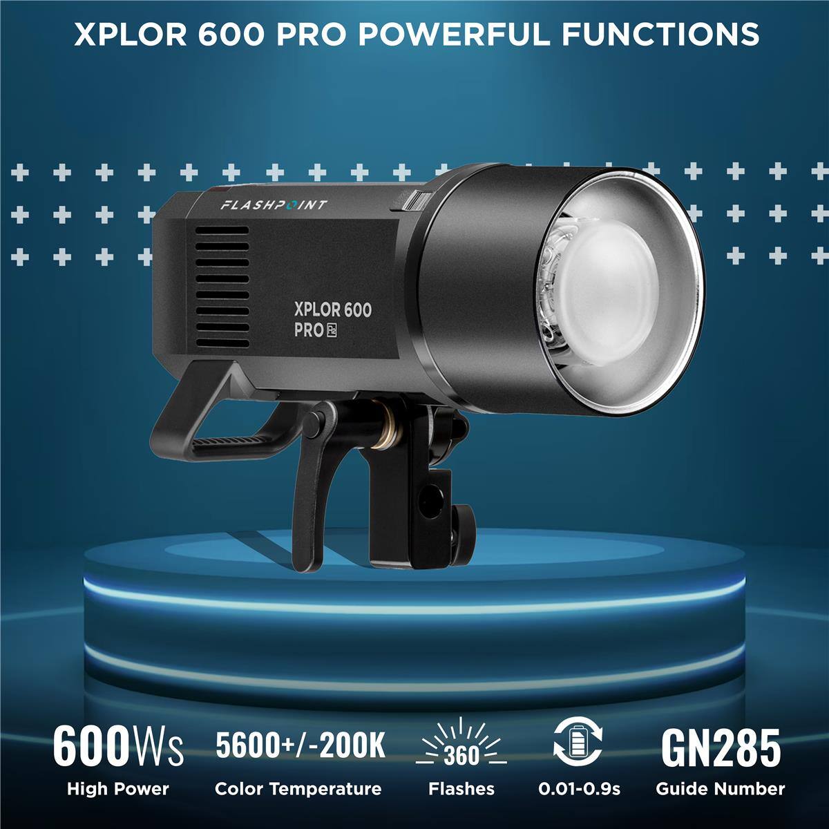 XPLOR 600 PRO POWERFUL FUNCTIONS

FLASHPOINT

XPLOR 600 PRO

600Ws
5600+/-200K
High Power
Color Temperature
Flashes 0.01-0.9s
Guide Number GN285