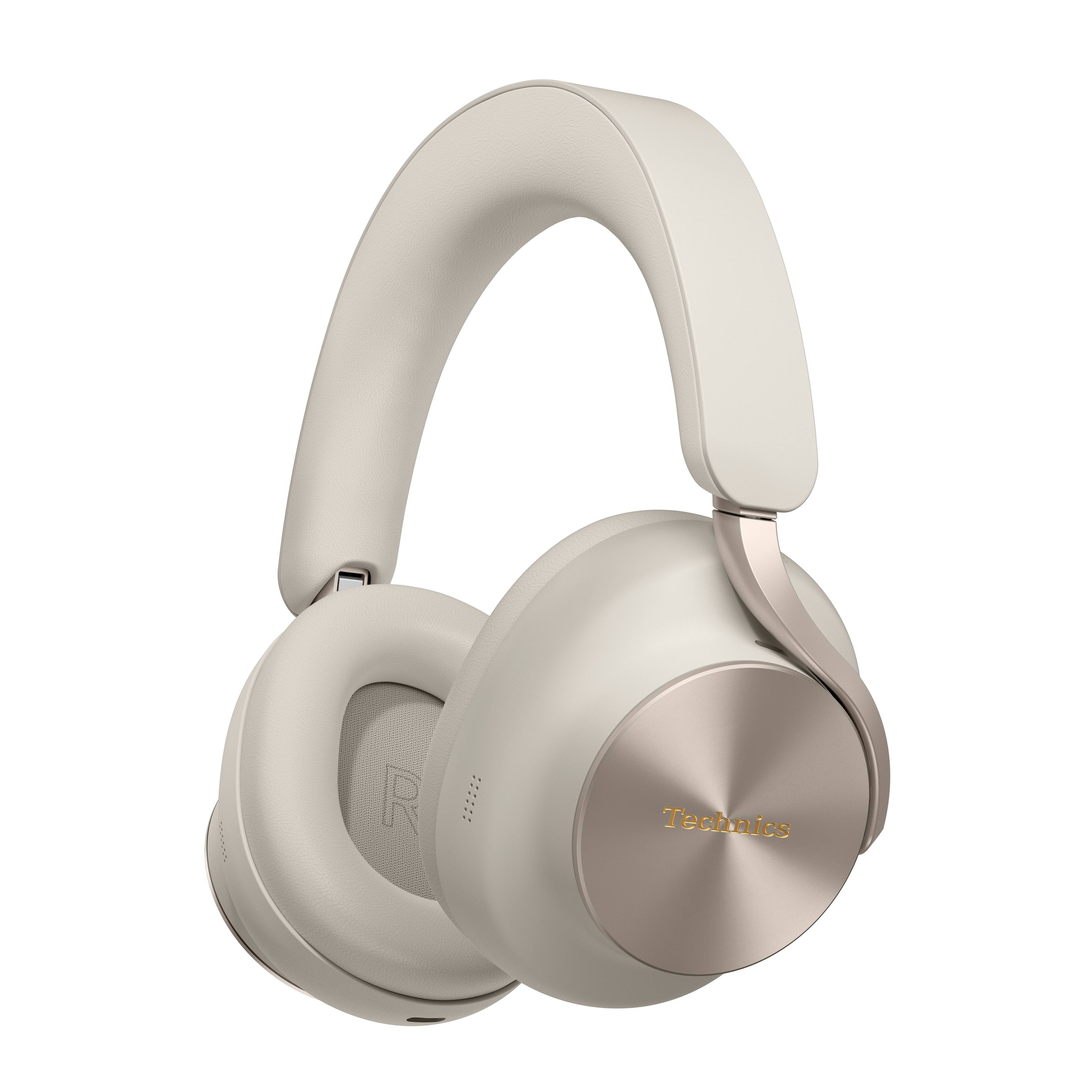 Angle. Technics - Flagship Reference Class True Wireless Noise Cancelling Over-Ear Headphones - Black.