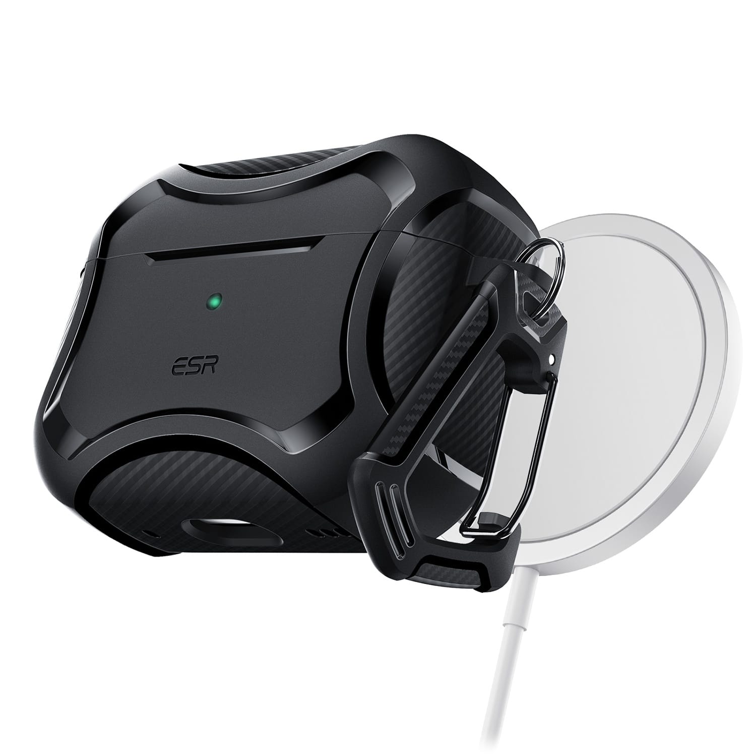 Alt View 15. SaharaCase - Armor Case for Apple AirPods Pro (1st Generation and 2nd Generation) - Black.