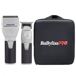Babyliss - Pro COREFX Double Foil Shaver FX75FS2 + Hair Trimmer FX76 + Travel Case - Silver
