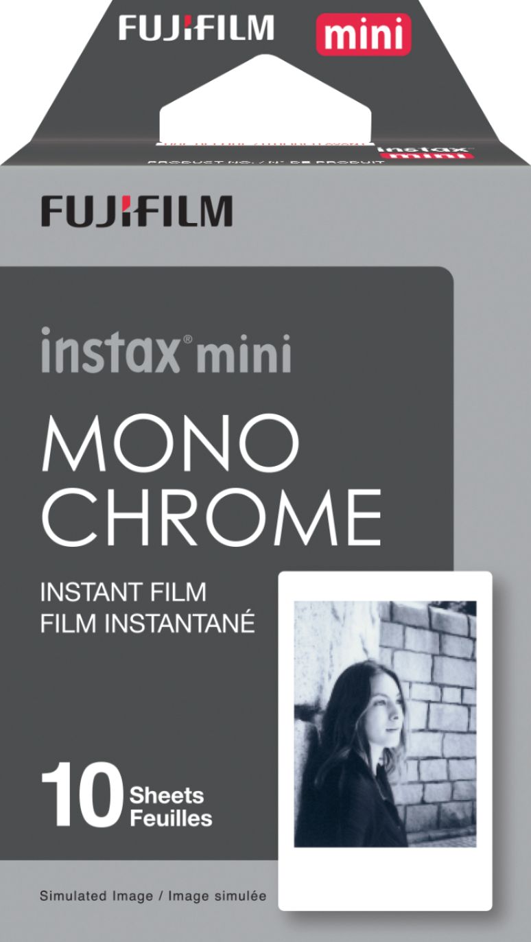 Angle View: Fujifilm - instax mini Monochrome Instant Film - Black/White