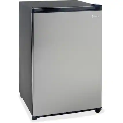 Front. Avanti - 4.4 Cu. Ft. Mini Fridge - Stainless Steel.