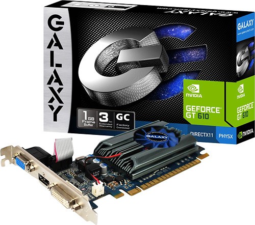  Galaxy - GeForce GT 610 GC 1GB DDR3 PCI Express 2.0 Graphics Card