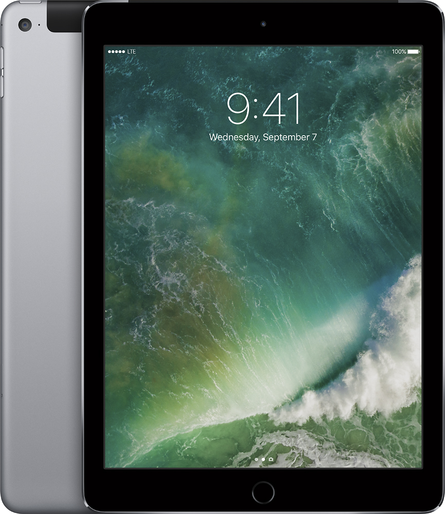 Best Buy: Apple iPad Air 2 with Wi-Fi + Cellular 128GB (Verizon Wireless) Space Gray MH312LL/A