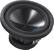 Angle. Alpine - 10" Dual-Voice-Coil 4-Ohm Subwoofer - Black.