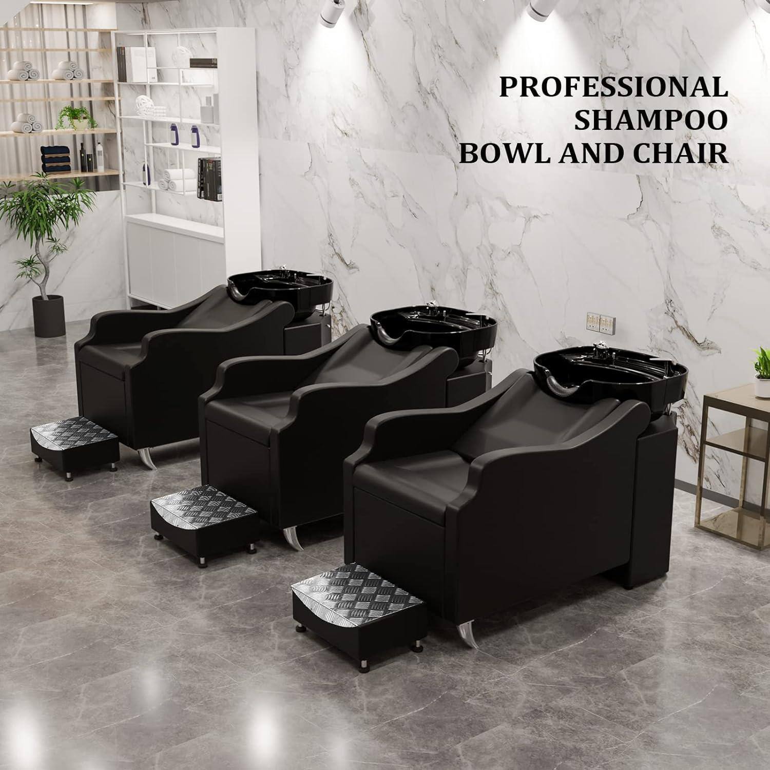 PROFESSIONAL SHAMPOO BOWL AND CHAIR