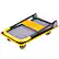 Alt View 15. Costway - 330lbs Folding Platform Cart Dolly Push Hand Truck Moving Warehouse Foldable - Grey/Yellow.