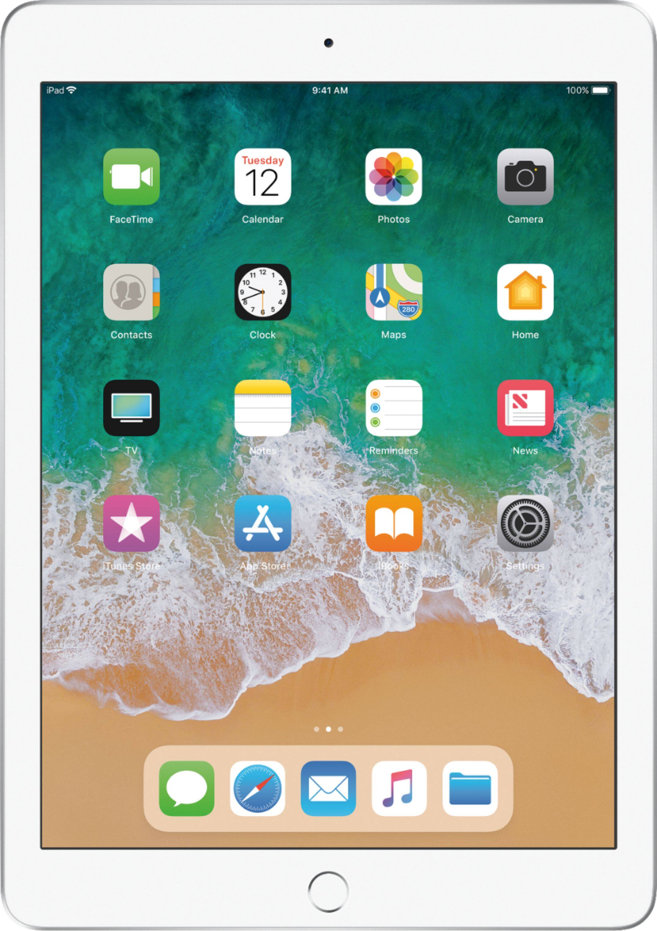 Best Buy Apple Ipad 5th Generation With Wifi Cellular 128gb Verizon Wireless Silver Mp2e2ll A