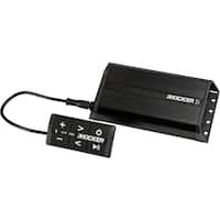 KICKER - 100W Class D Digital 2-Channel Amplifier with High-Pass Crossover - Black - Front_Standard