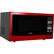 Angle. Bella - 1.1 Cu. Ft. Mid-Size Microwave - Metallic Red.